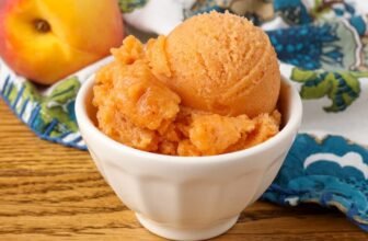 Peach Sorbet – Barefeet within the Kitchen